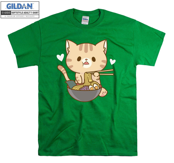 Ramen Cat Kitten T-shirt