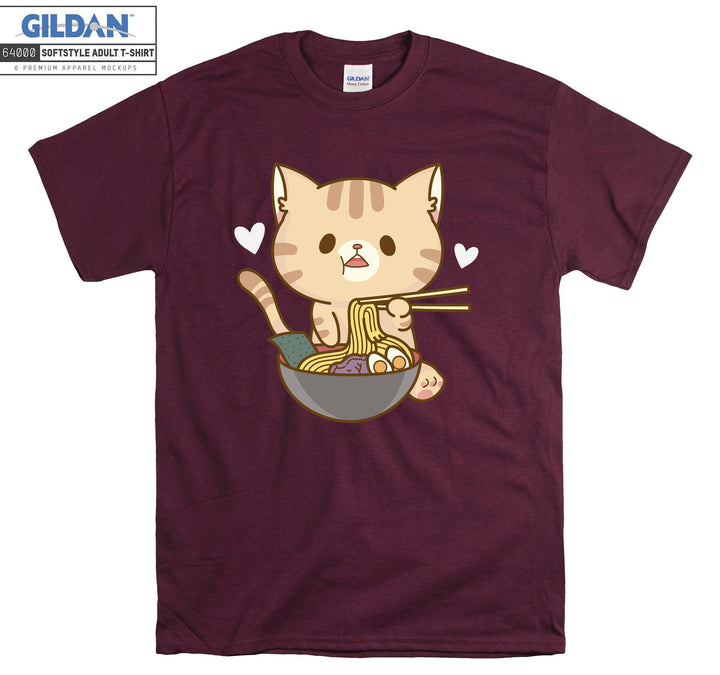 Ramen Cat Kitten T-shirt