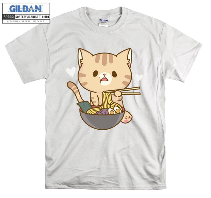 Ramen Cat Kitten T-shirt