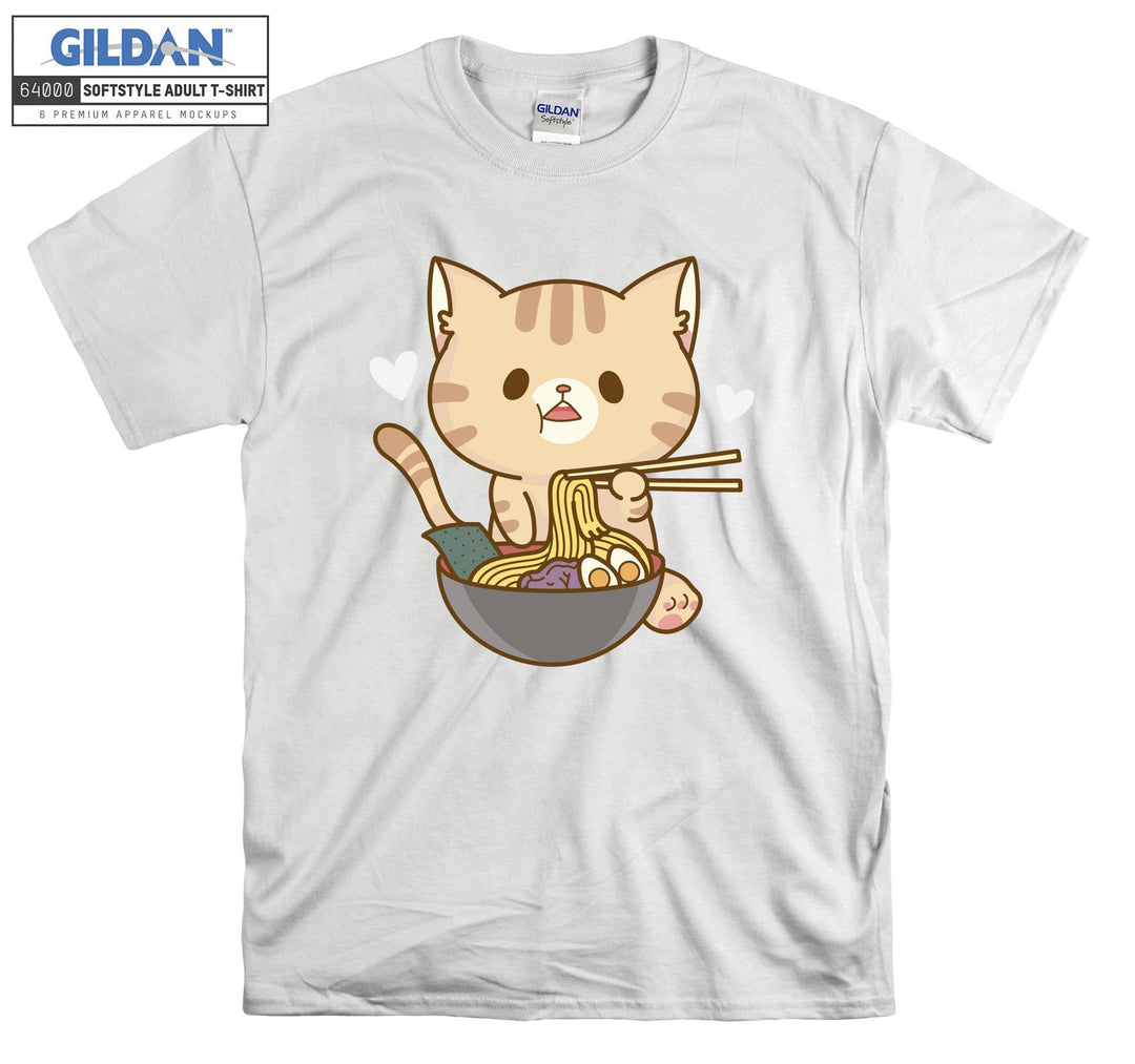 Ramen Cat Kitten T-shirt