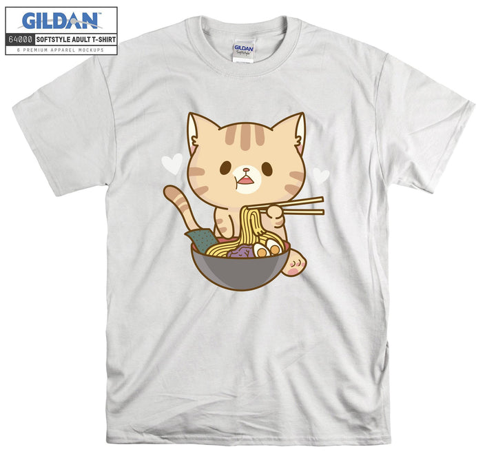 Ramen Cat Kitten T-shirt