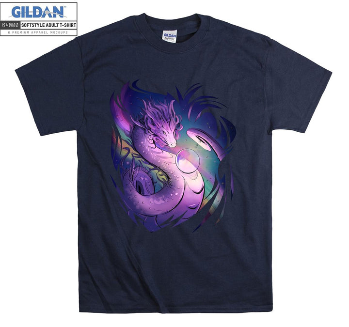 Purple Dragon In Space T-shirt