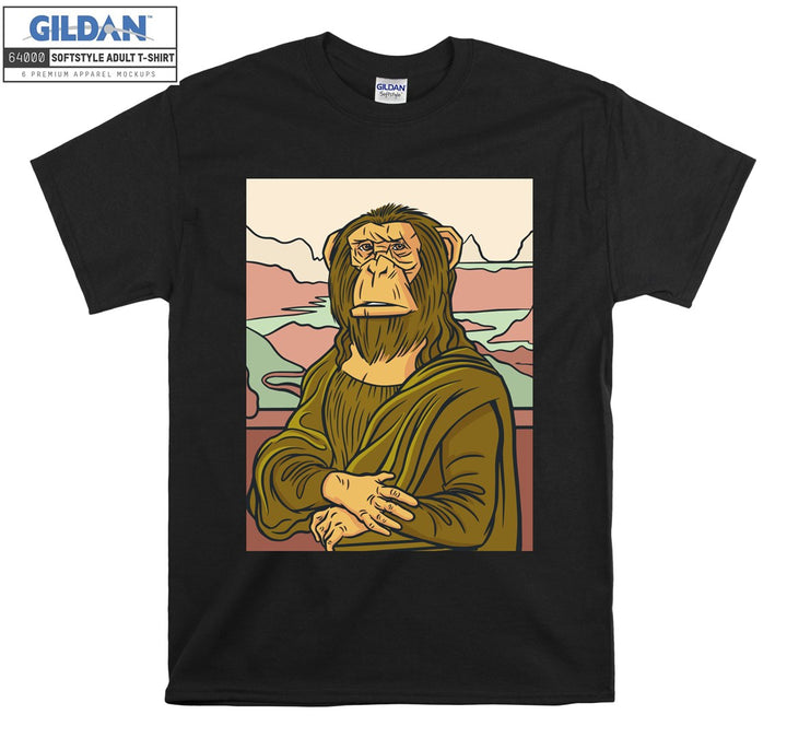 Funny Monkey Figure T-shirt