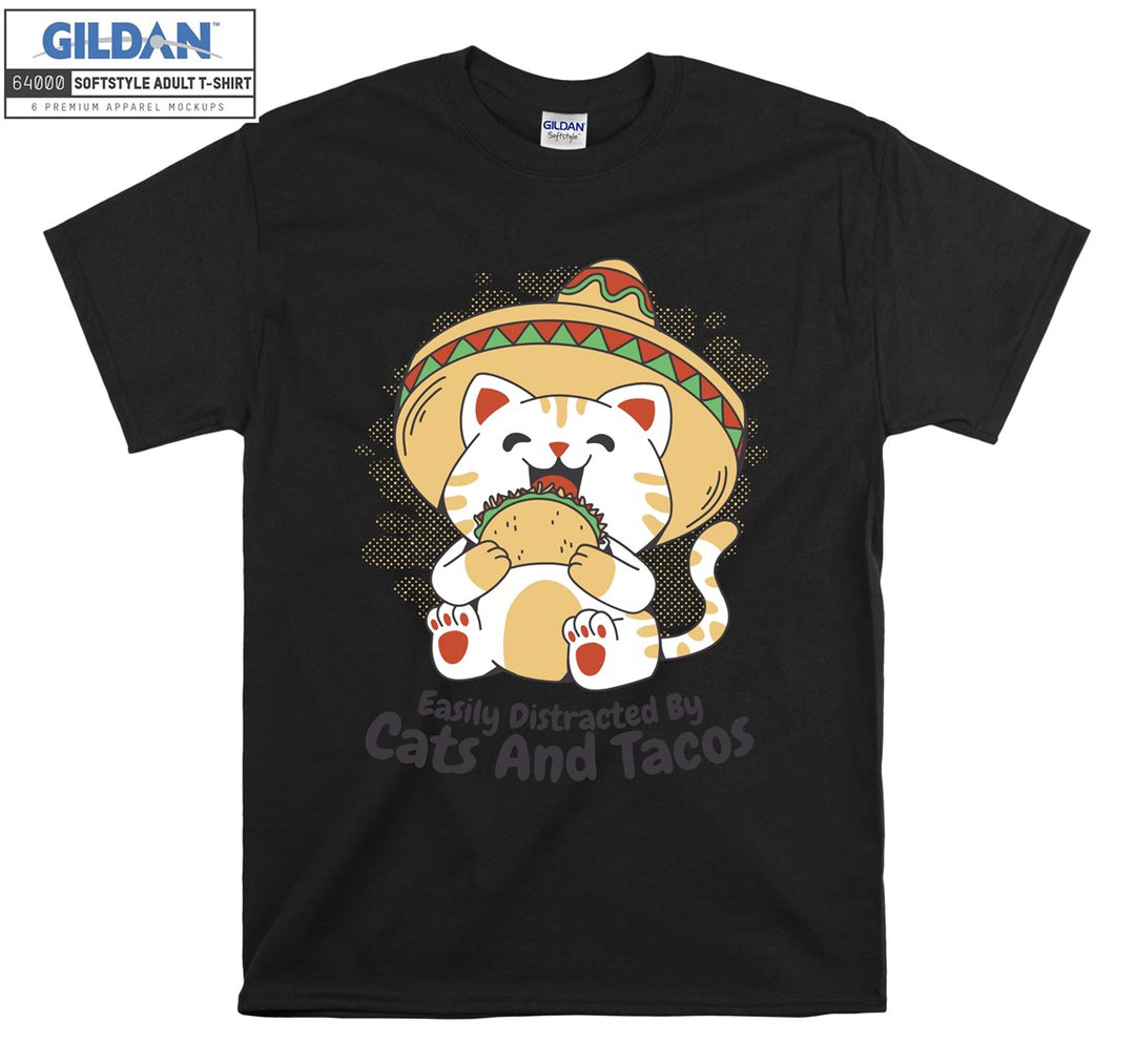 Amigo Cat Mexican Tacos T-shirt