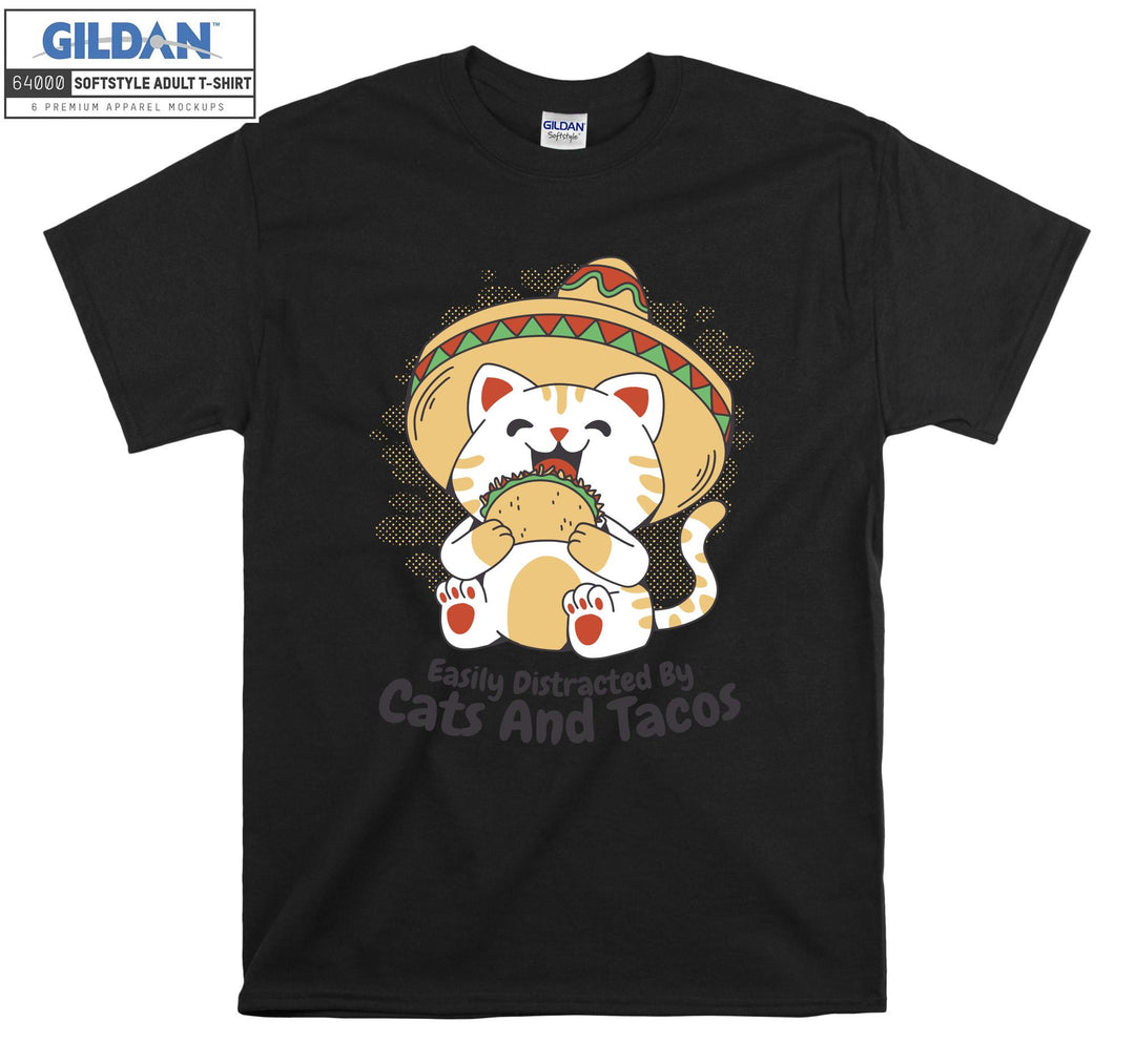 Amigo Cat Mexican Tacos T-shirt