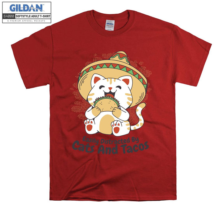 Amigo Cat Mexican Tacos T-shirt