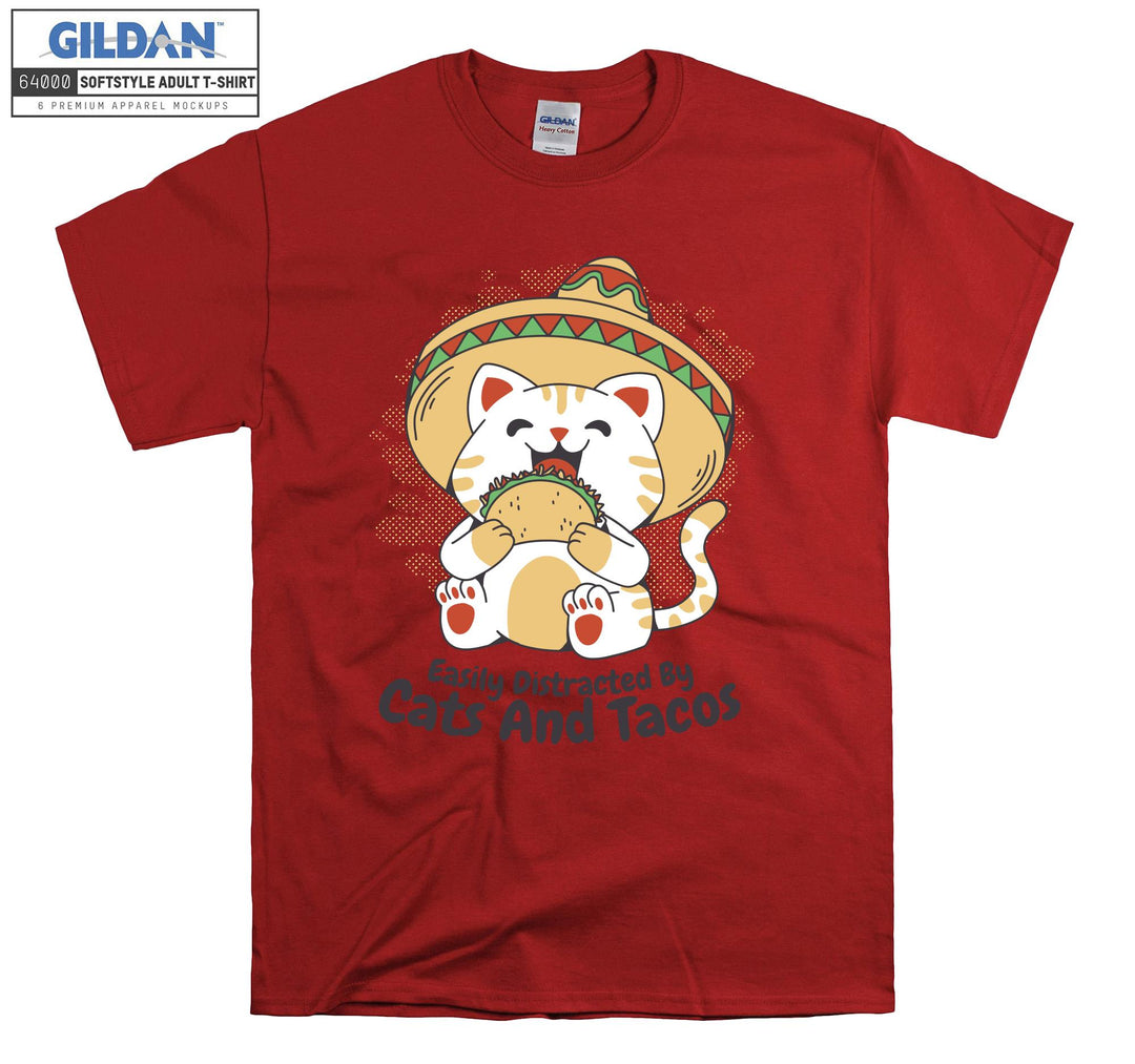 Amigo Cat Mexican Tacos T-shirt