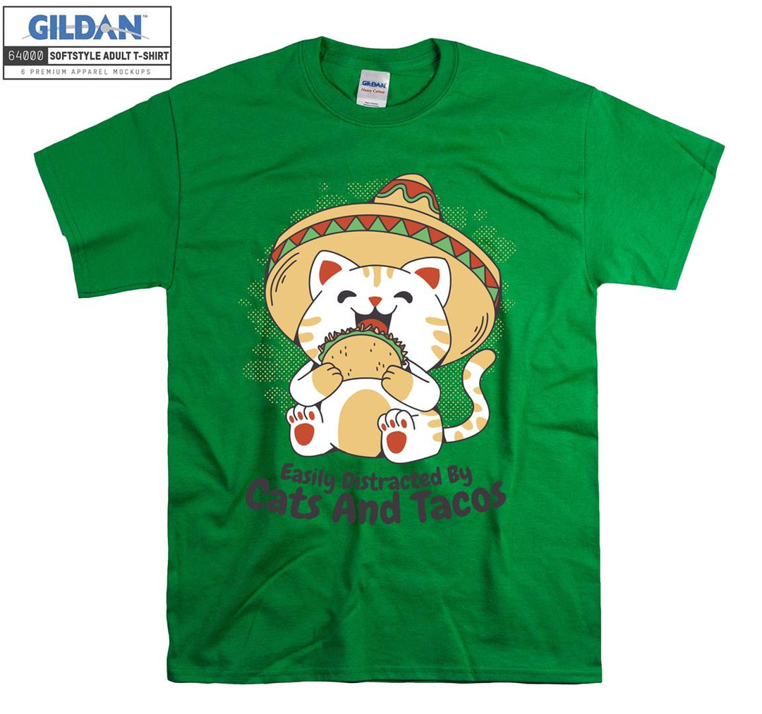 Amigo Cat Mexican Tacos T-shirt