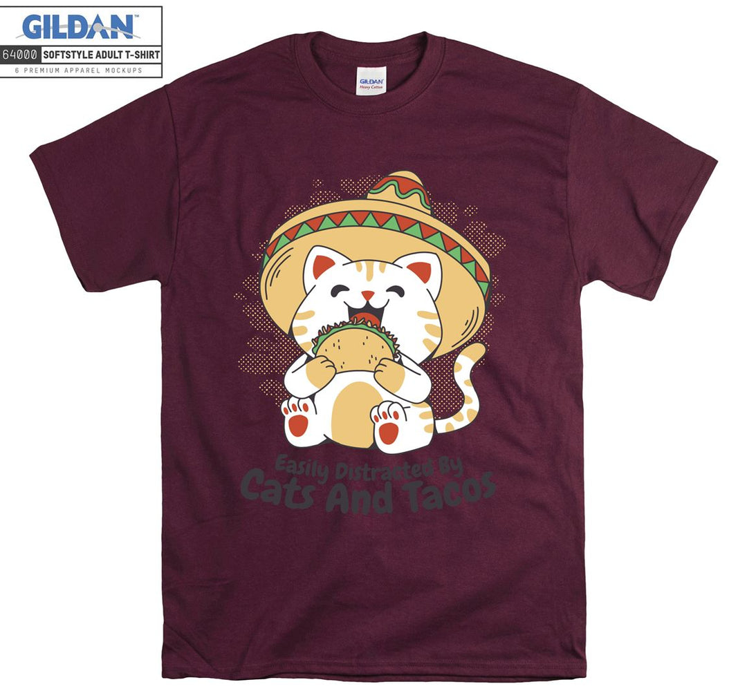 Amigo Cat Mexican Tacos T-shirt