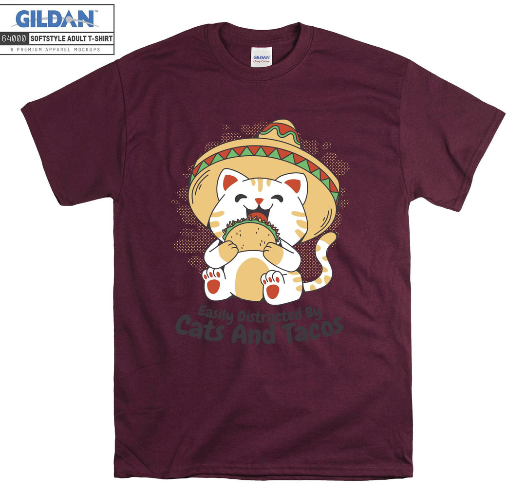 Amigo Cat Mexican Tacos T-shirt