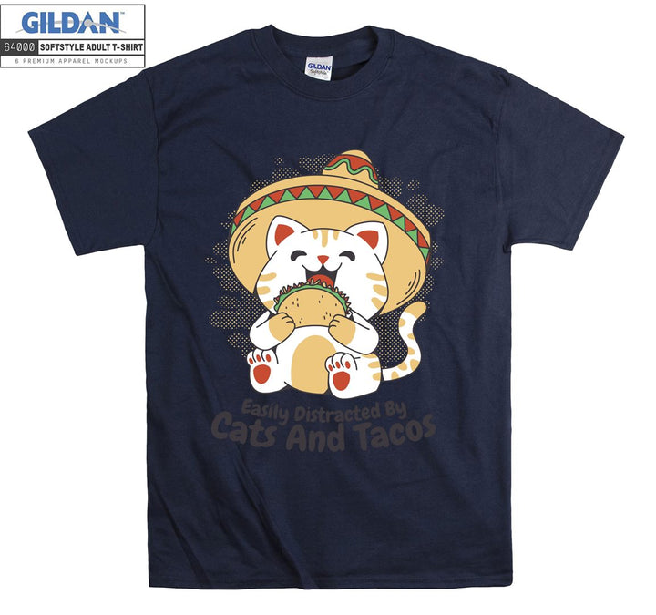 Amigo Cat Mexican Tacos T-shirt