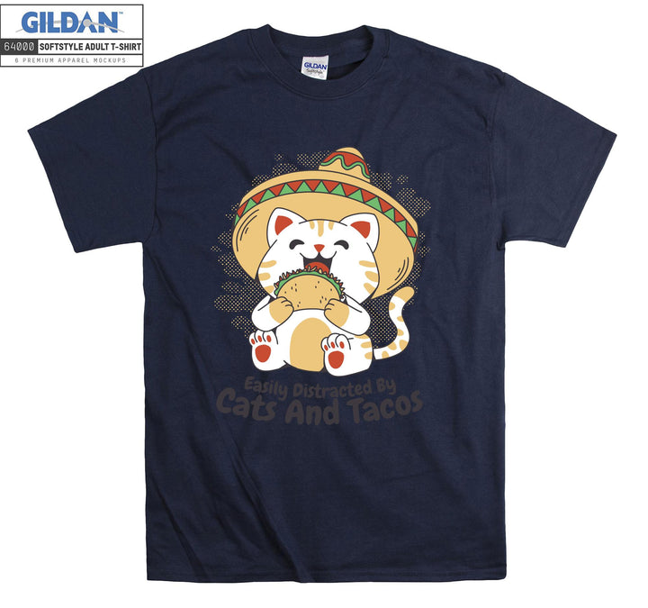 Amigo Cat Mexican Tacos T-shirt