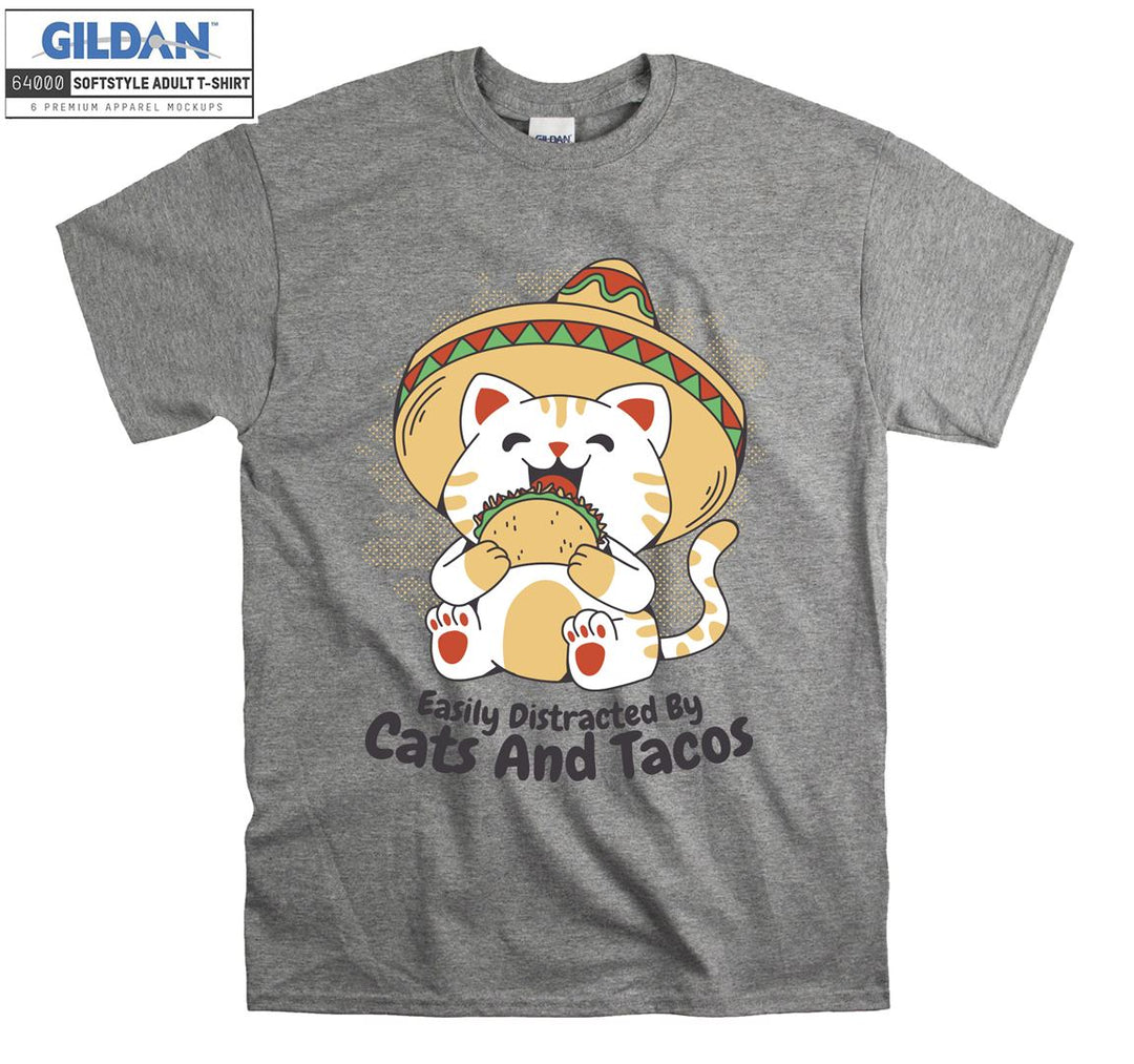 Amigo Cat Mexican Tacos T-shirt