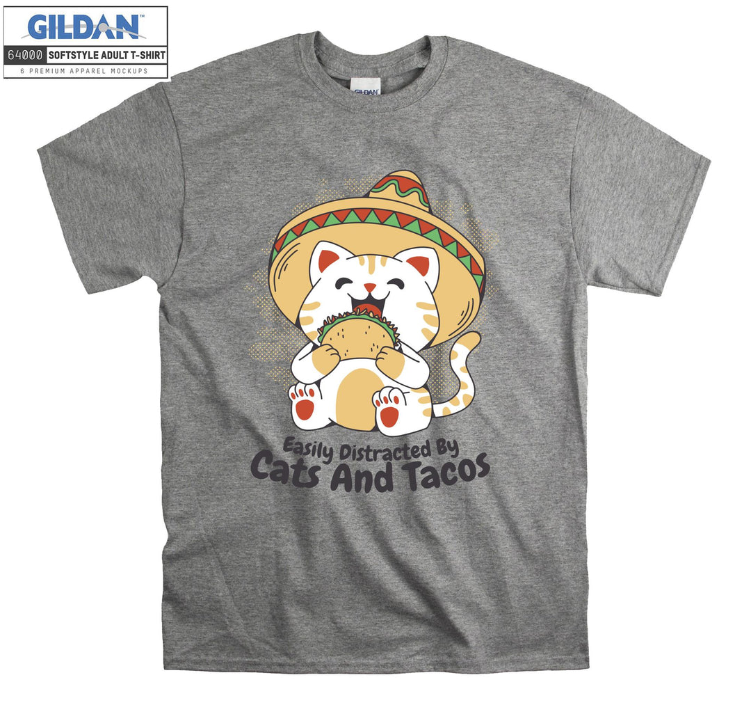 Amigo Cat Mexican Tacos T-shirt