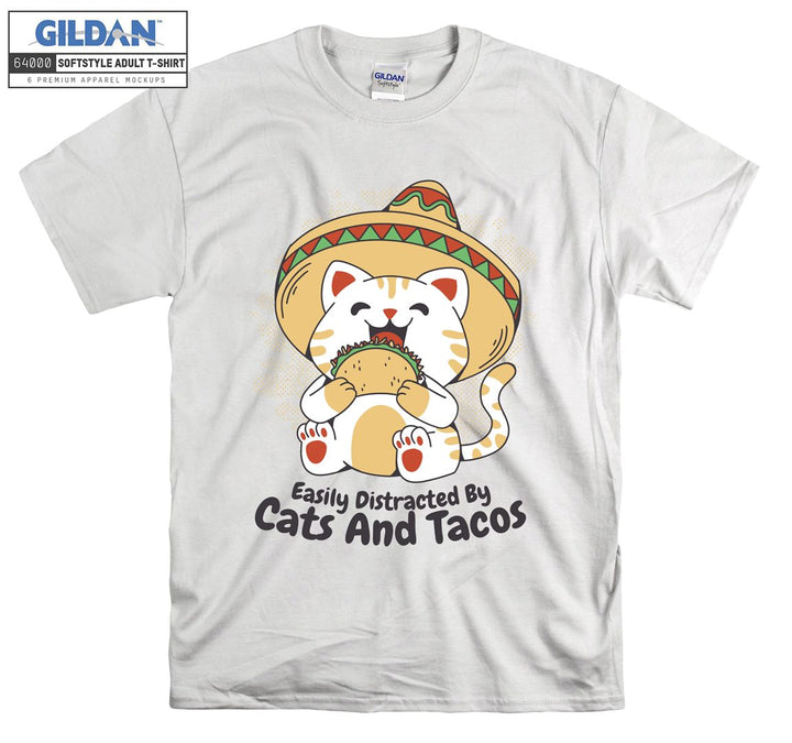 Amigo Cat Mexican Tacos T-shirt