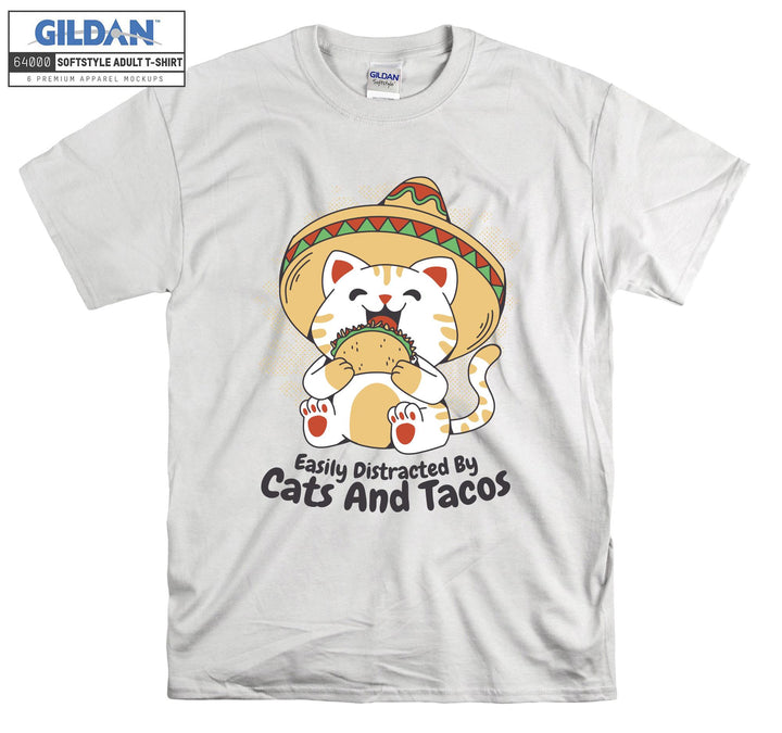 Amigo Cat Mexican Tacos T-shirt