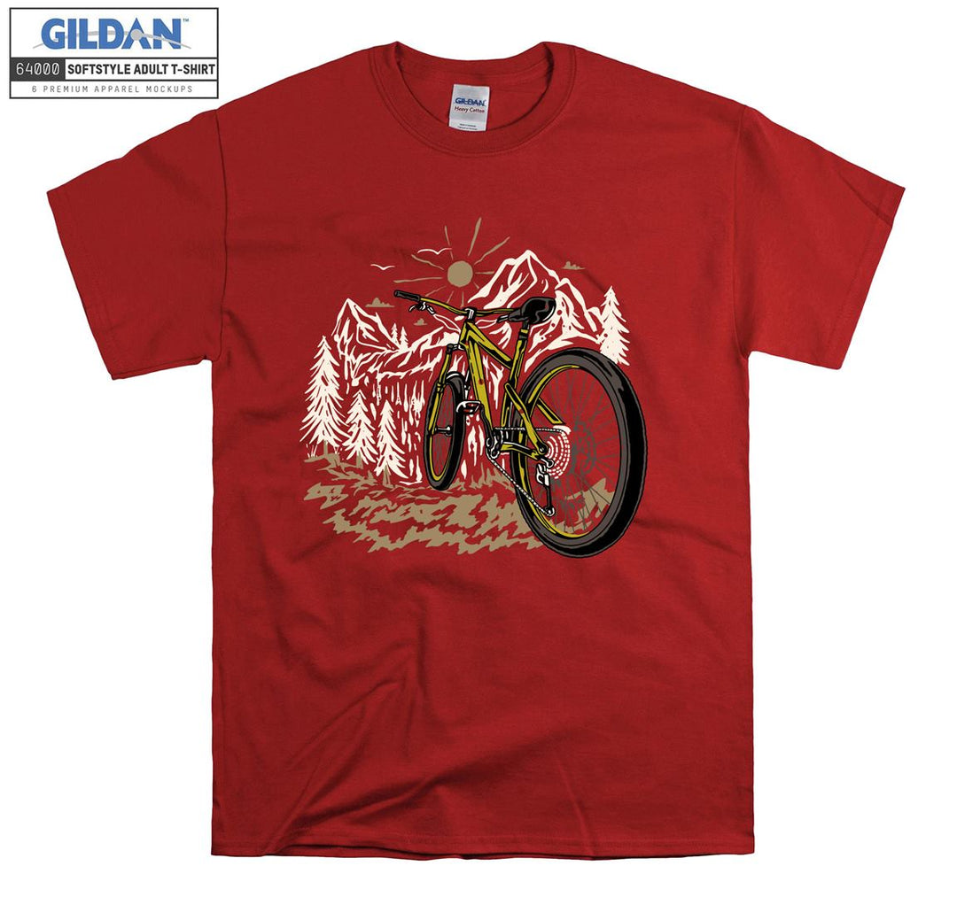 Ride a bicycle figure T-shirt