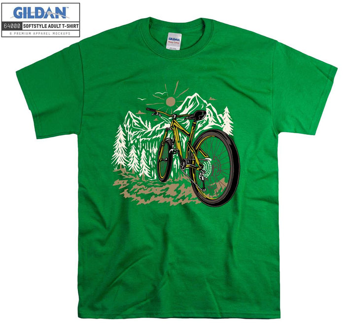 Ride a bicycle figure T-shirt