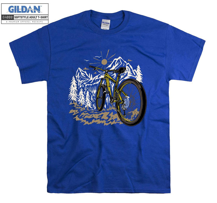 Ride a bicycle figure T-shirt