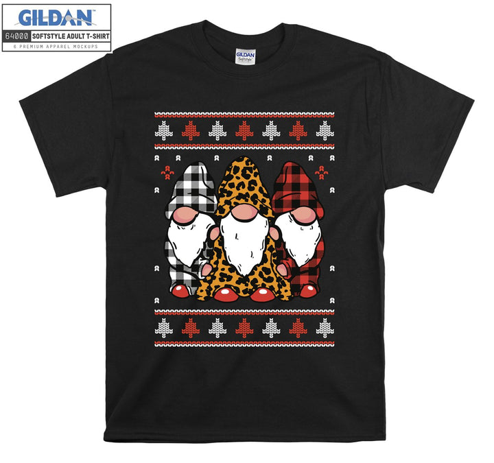 Christmas Cartoon Funny Noel Characters T-shirt