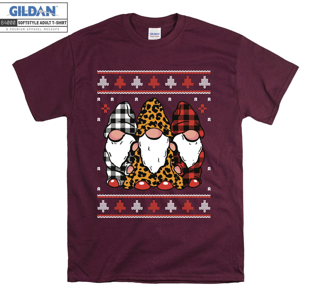 Christmas Cartoon Funny Noel Characters T-shirt