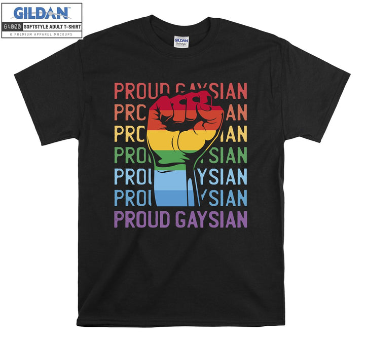 Lgbt proud gaysian figure T-shirt