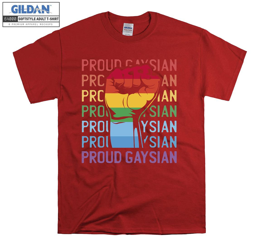 Lgbt proud gaysian figure T-shirt