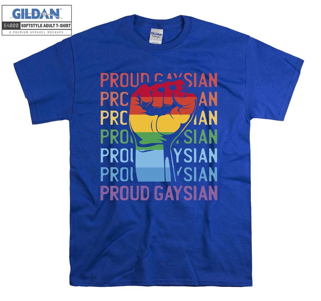 Lgbt proud gaysian figure T-shirt