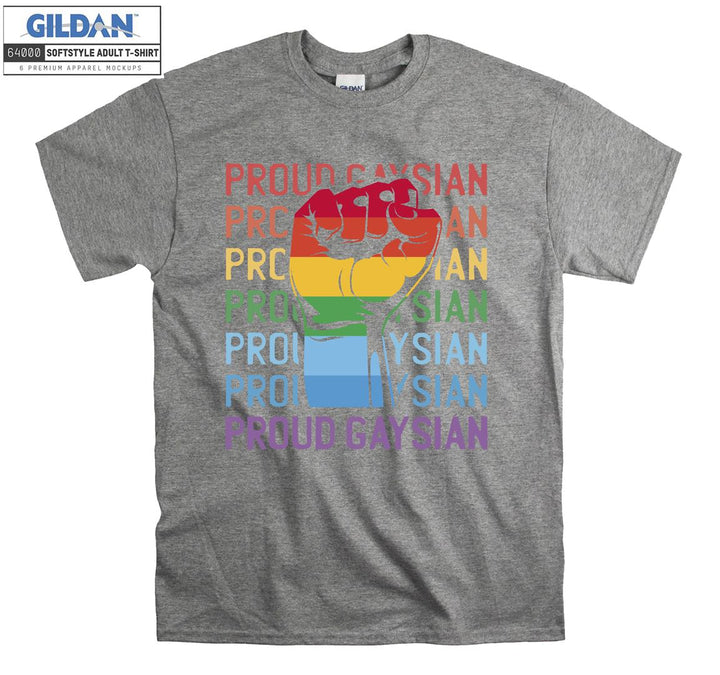 Lgbt proud gaysian figure T-shirt