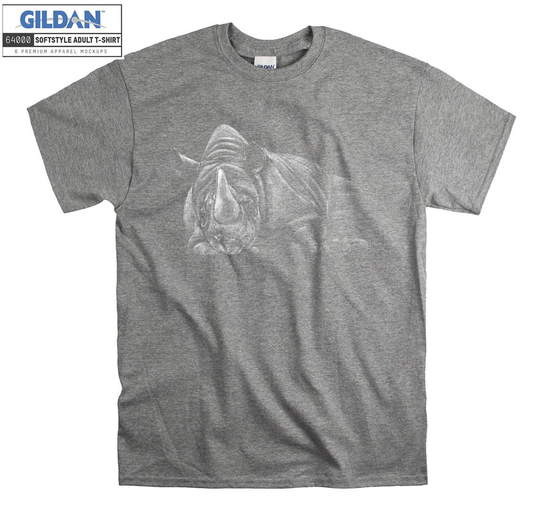 Reclining Gray Rhino T-shirt