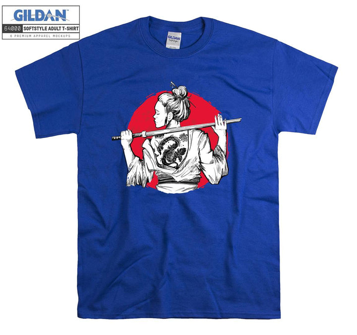 Samurai Girl figure T-shirt