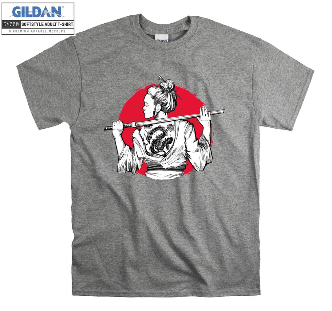 Samurai Girl figure T-shirt