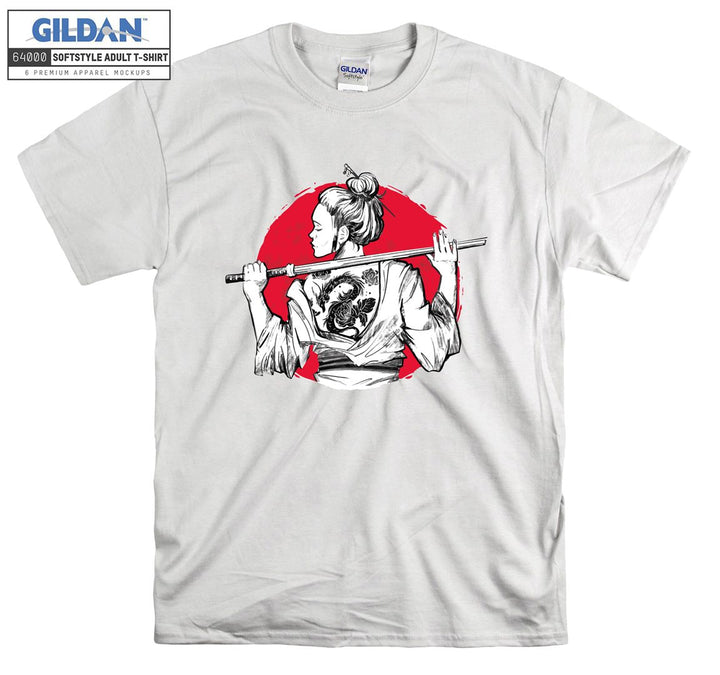 Samurai Girl figure T-shirt