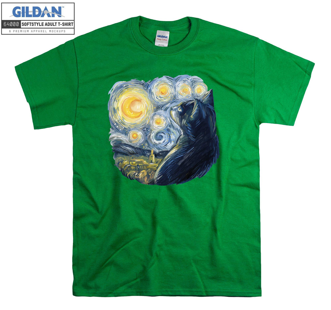 Van Gogh Cat T-shirt