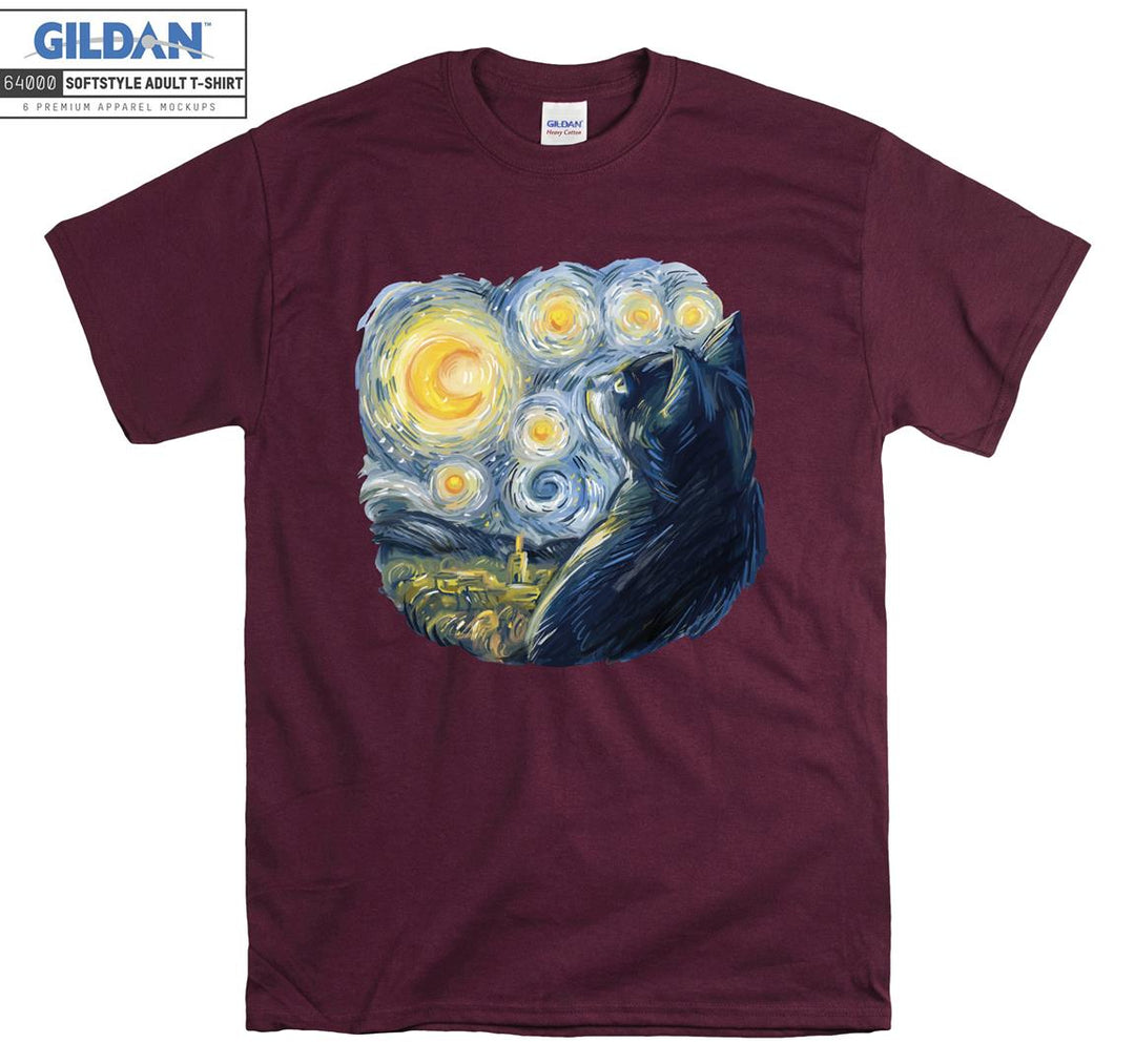 Van Gogh Cat T-shirt