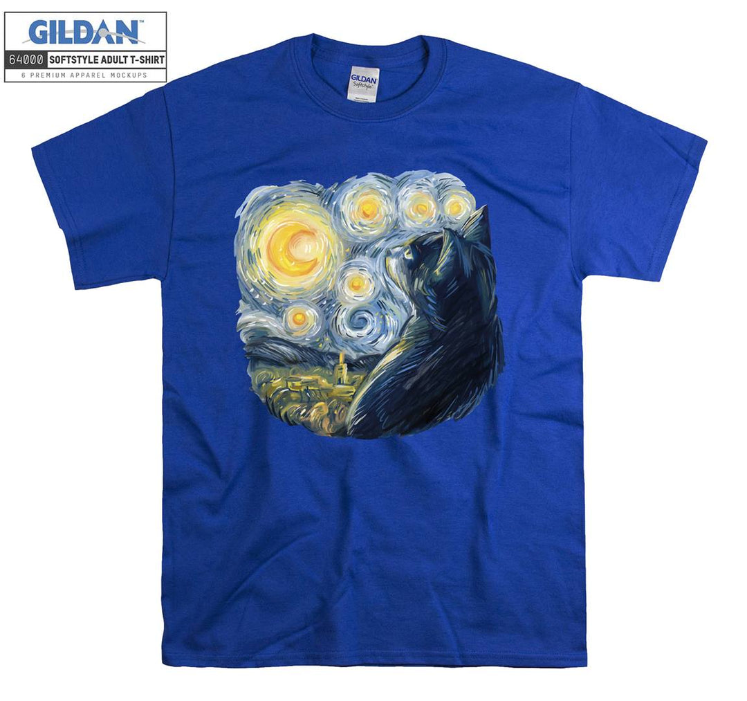 Van Gogh Cat T-shirt