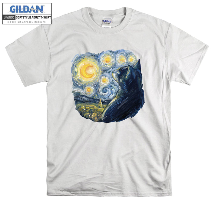 Van Gogh Cat T-shirt