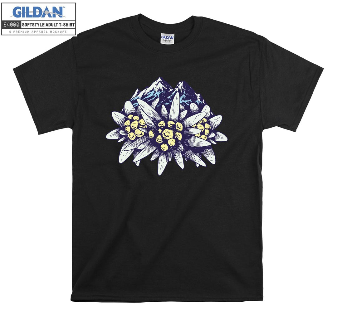 Edelweiss Flower Mountains T-shirt