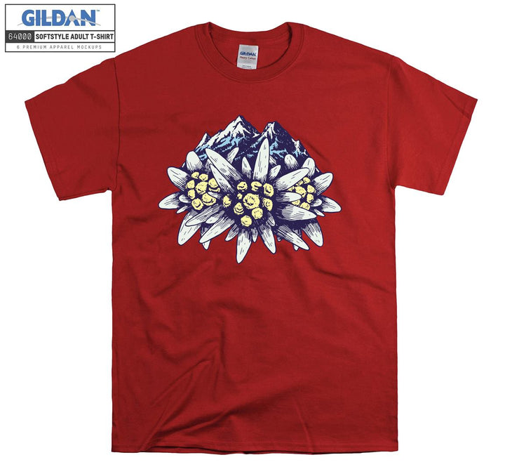 Edelweiss Flower Mountains T-shirt