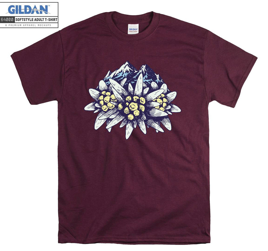 Edelweiss Flower Mountains T-shirt