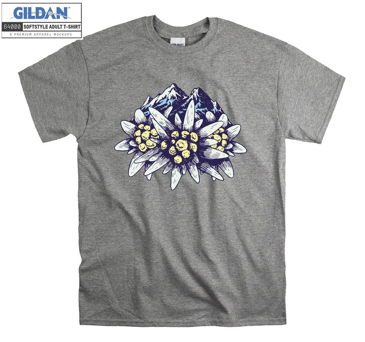 Edelweiss Flower Mountains T-shirt