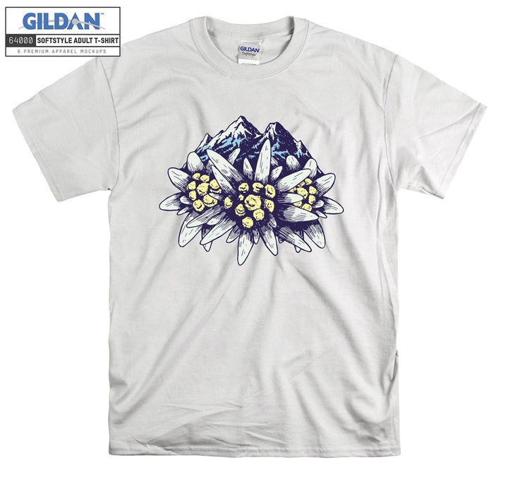 Edelweiss Flower Mountains T-shirt