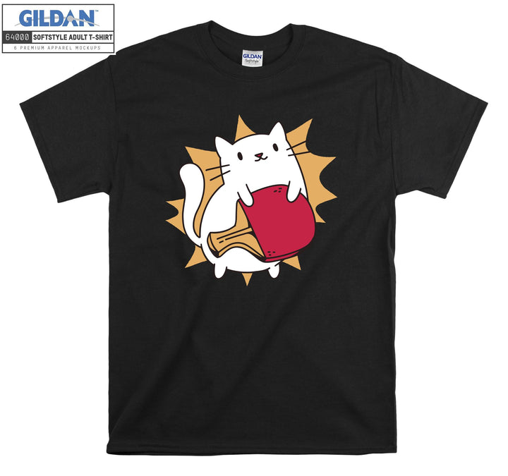 Cute Cat Tennis Ping Pong T-shirt