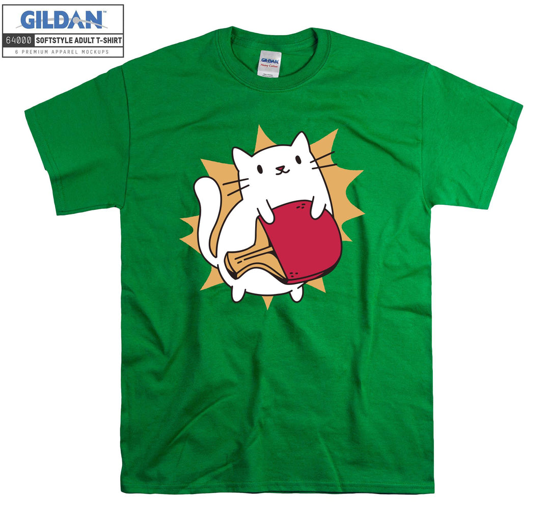 Cute Cat Tennis Ping Pong T-shirt