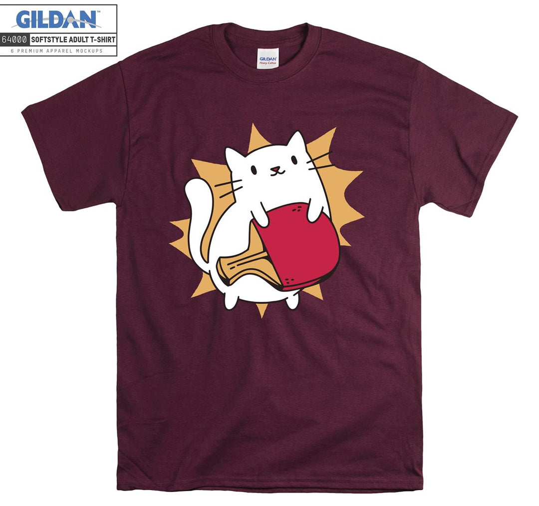 Cute Cat Tennis Ping Pong T-shirt