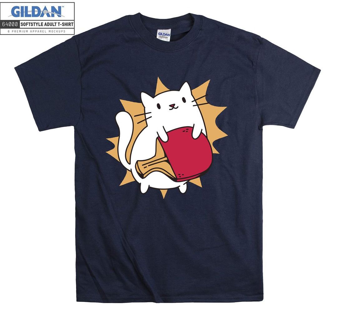 Cute Cat Tennis Ping Pong T-shirt