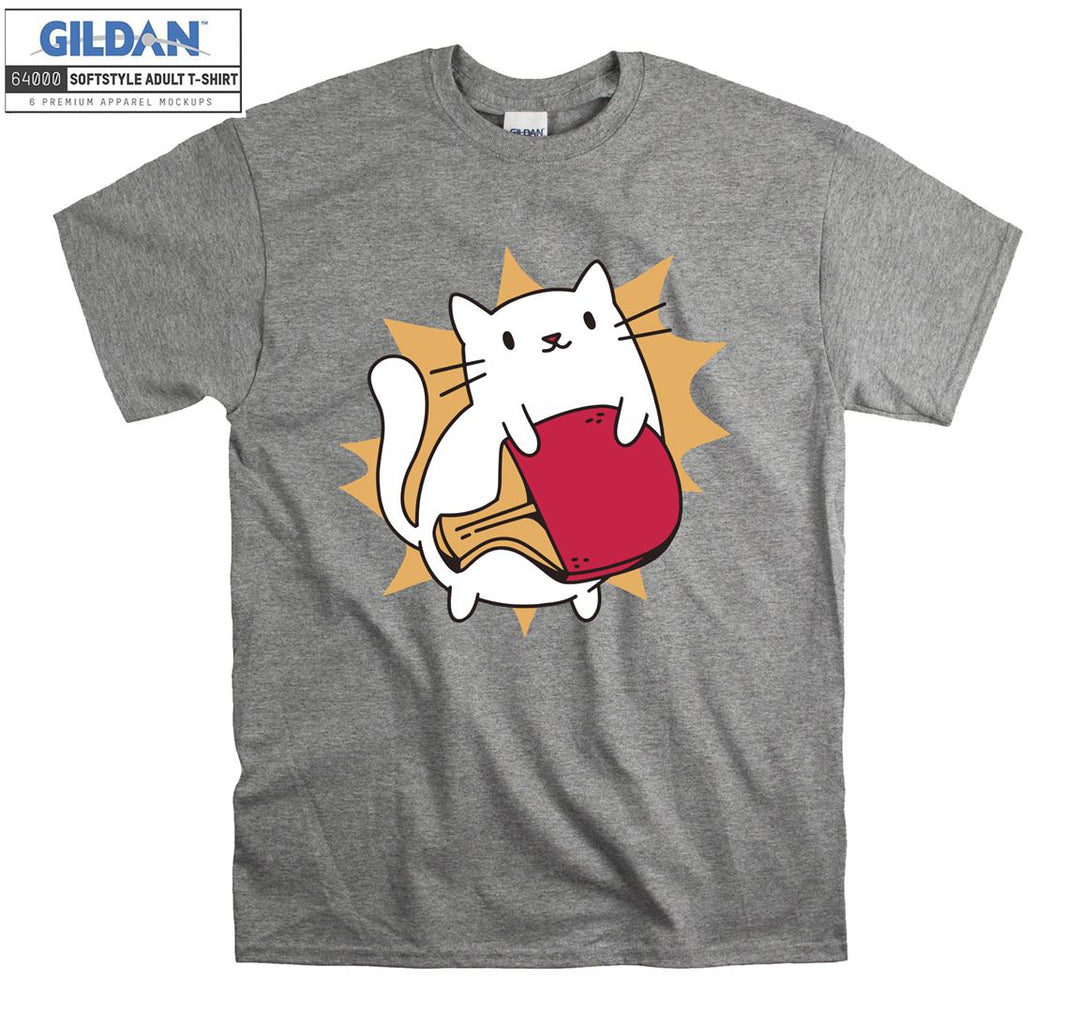 Cute Cat Tennis Ping Pong T-shirt