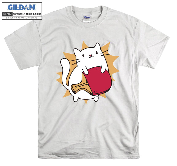 Cute Cat Tennis Ping Pong T-shirt