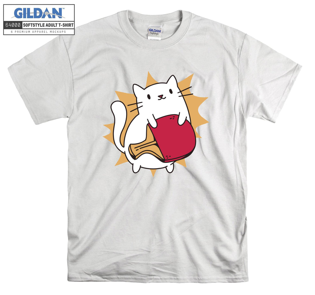 Cute Cat Tennis Ping Pong T-shirt