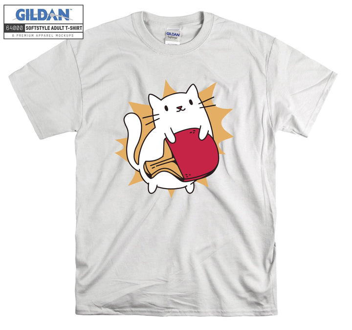 Cute Cat Tennis Ping Pong T-shirt